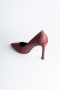 Burgundy Patent Leather Stiletto AB1133
