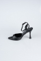 Black Leather Evening Shoe AB1134