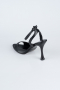 Black Leather Evening Shoe AB1134