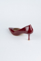 Burgundy Patent Leather Stiletto AB1135