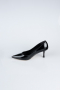 Black Patent Leather Stiletto AB1135