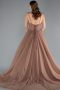 Long Copper Designer Evening Dress ABU4485