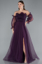 Dark Purple Long Evening Dress ABU2076