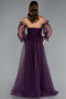 Dark Purple Long Evening Dress ABU2076