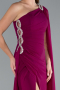 Long Plum Chiffon Evening Dress ABU4406