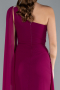Long Plum Chiffon Evening Dress ABU4406