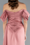 Onion Skin Long Satin Evening Dress ABU2661