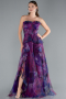 Long Purple Evening Dress ABU3360