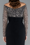Long Black Evening Dress ABU4896