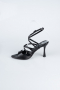 Black Leather Evening Shoe AB1136