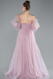 Powder Color Long Evening Dress ABU2076