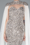 Long Beige Scaly Evening Dress ABU4910