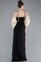 Black-Yellow Long Invitation Dress ABU2911