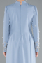 Long Grey-Indigo Hijab Dress ABU4931