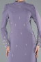 Long Lavender Plus Size Evening Dress ABU4936