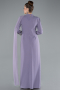 Long Lavender Plus Size Evening Dress ABU4936