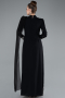 Long Black Hijab Dress ABU4931
