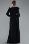 Long Black Hijab Dress ABU4934