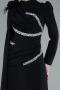 Long Black Hijab Dress ABU4934