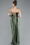 Long Olive Drab Prom Gown ABU4944