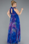 Long Purple Plus Size Evening Gown ABU4902