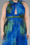 Long Mint Plus Size Evening Gown ABU4902