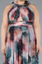 Long Onion Skin Plus Size Evening Gown ABU4902