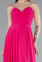 Long Fuchsia Chiffon Prom Gown ABU4966
