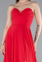 Long Red Chiffon Prom Gown ABU4966