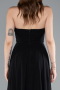 Long Black Chiffon Prom Gown ABU4966