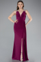 Long Plum Evening Dress ABU4967