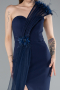 Long Navy Blue Evening Dress ABU4969