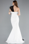 Long Black-White Evening Dress ABU4969