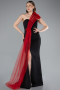 Long Black-Red Evening Dress ABU4969