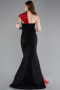Long Black-Red Evening Dress ABU4969