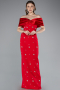 Long Red Evening Dress ABU5436