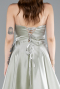 Long Mint Satin Evening Dress ABU4975