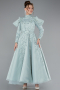 Midi Mint Hijab Dress ABK2351