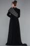 Long Black Plus Size Evening Gown ABU4977