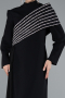 Long Black Hijab Dress ABU4976
