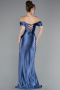 Indigo Long Evening Dress ABU3611