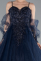 Navy Blue Long Haute Couture ABU2789
