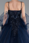 Navy Blue Long Haute Couture ABU2789