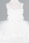 Front Short Back Long White Girl Dress ABO115