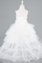 Front Short Back Long White Girl Dress ABO115