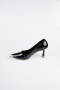 Black Patent Leather Stiletto AB1137