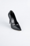 Black Leather Stiletto AB1140