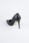 Black Leather Stiletto AB1140