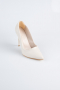 Beige Leather Stiletto AB1140