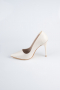Beige Leather Stiletto AB1140